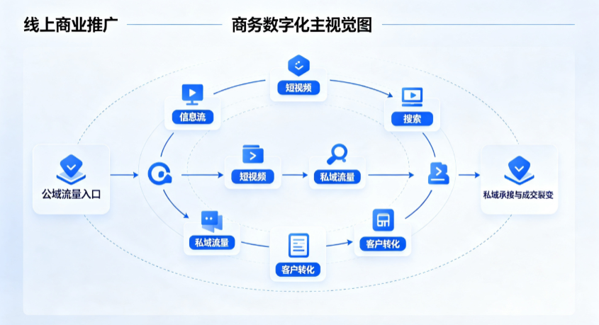 固安县线上商业推广怎么做？全域流量闭环搭建与低成本转化实战指南